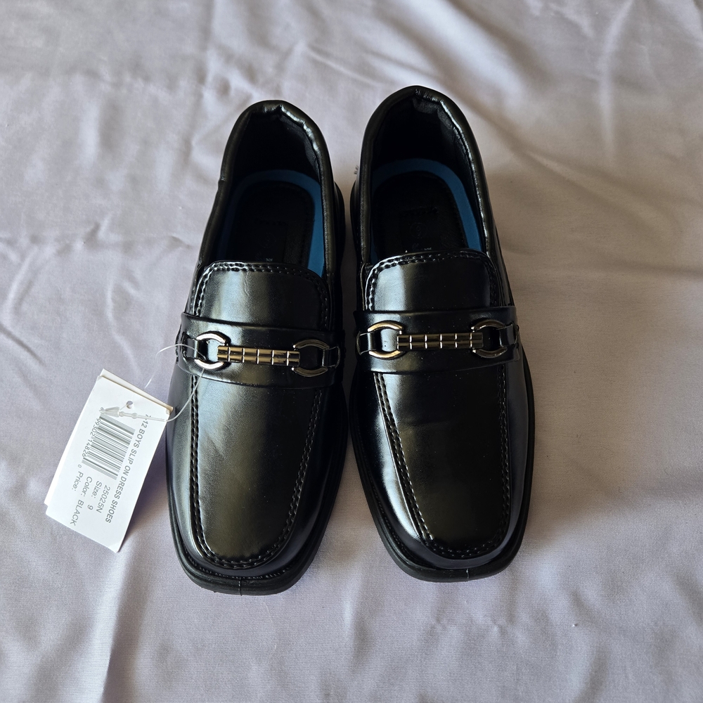 Josmo Black Dress Shoes – Toddler Size 9 – Slip-On Loafers